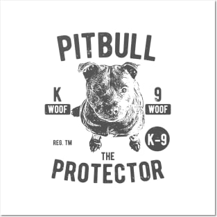 Pitbull Protector Posters and Art